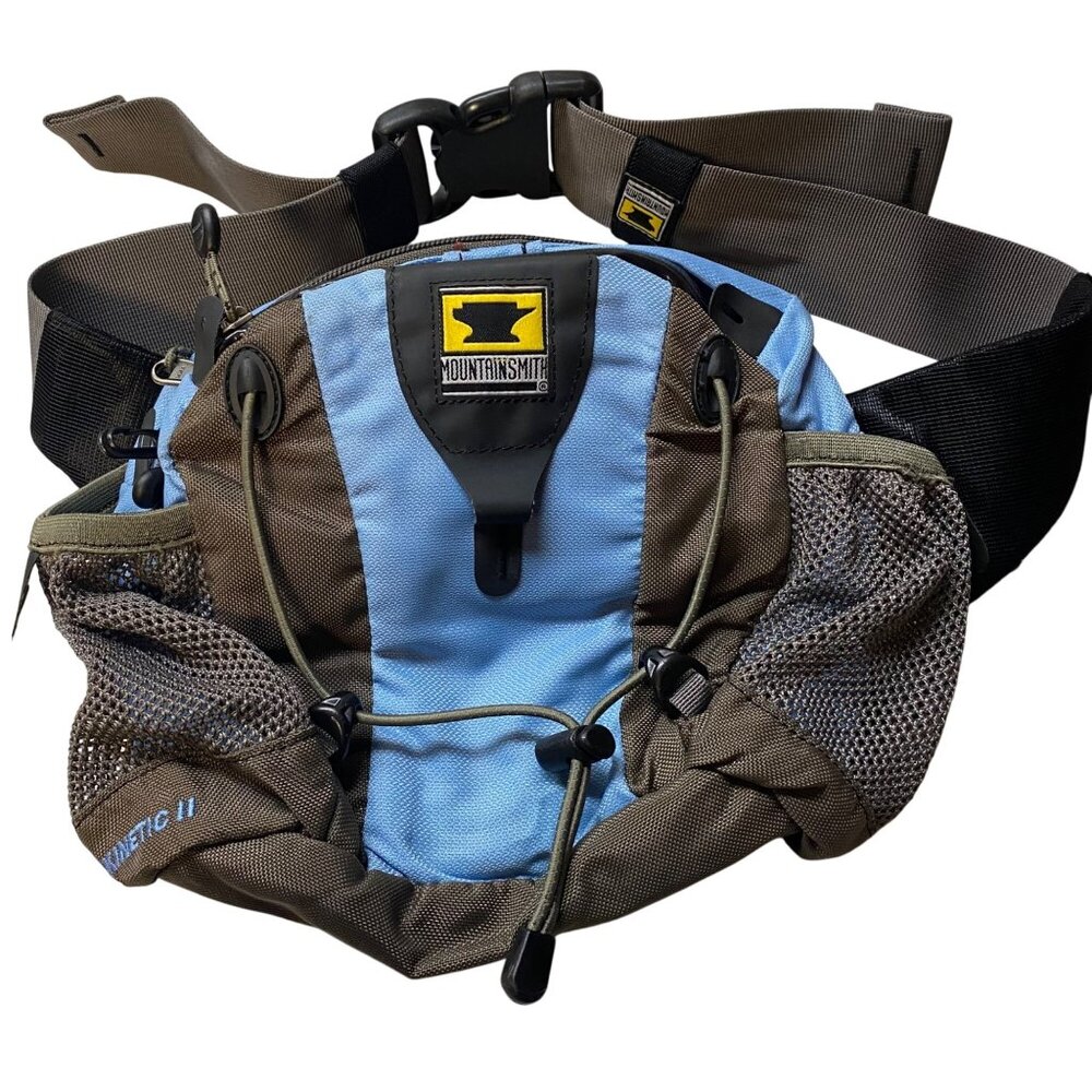 MOUNTAINSMITH KINETIC ll Fanny Pack Bag Blue Gray Adjustable Strap